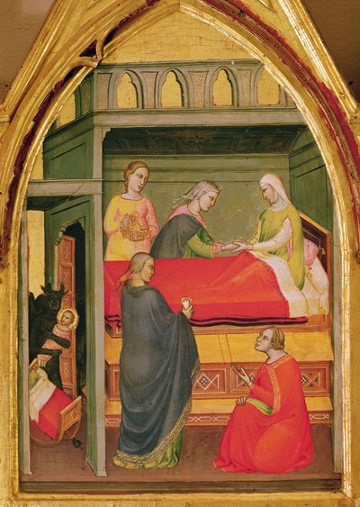 Die Geburt des heiligen Bartholomäus von Lorenzo di Niccolò